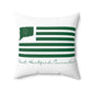 West Hartford Connecticut St. Patrick’s Day Flag Spun Polyester Square Pillow
