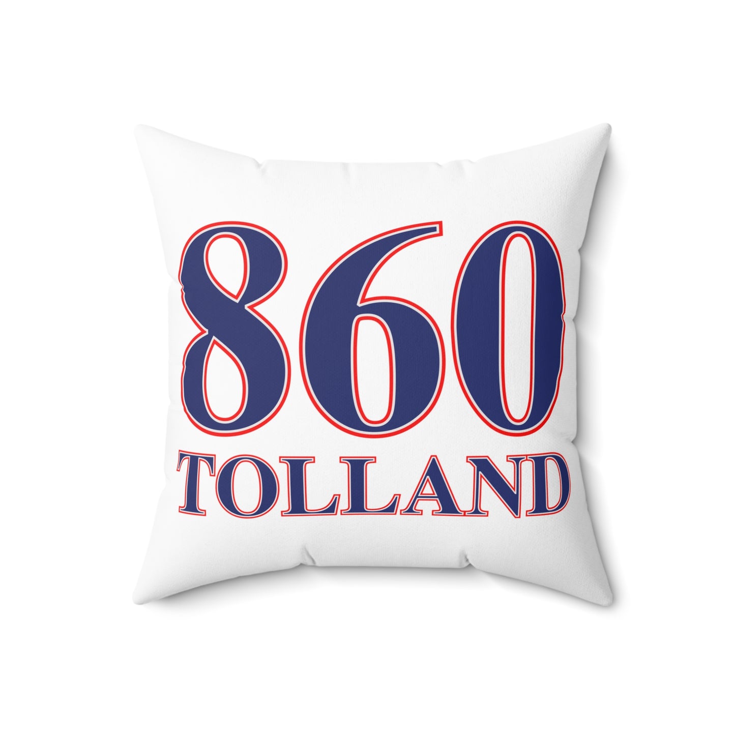 860 Tolland Red, White & Blue Spun Polyester Square Pillow
