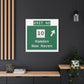 Vintage WCP Exit 60 Sign Matte Canvas, Stretched, 1.25"