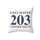 East Haven 203 Connecticut Polyester Square Pillow