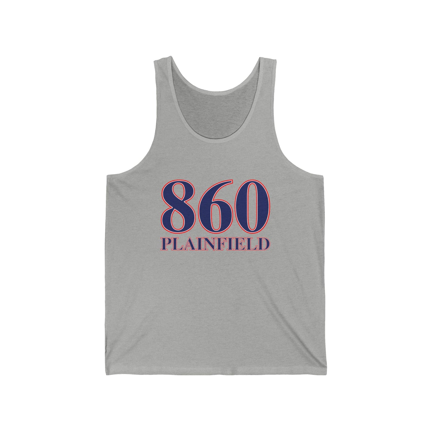 860 Plainfield Red, White & Blue Unisex Jersey Tank Top