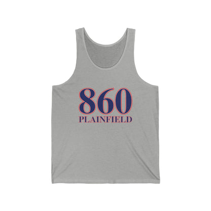 860 Plainfield Red, White & Blue Unisex Jersey Tank Top