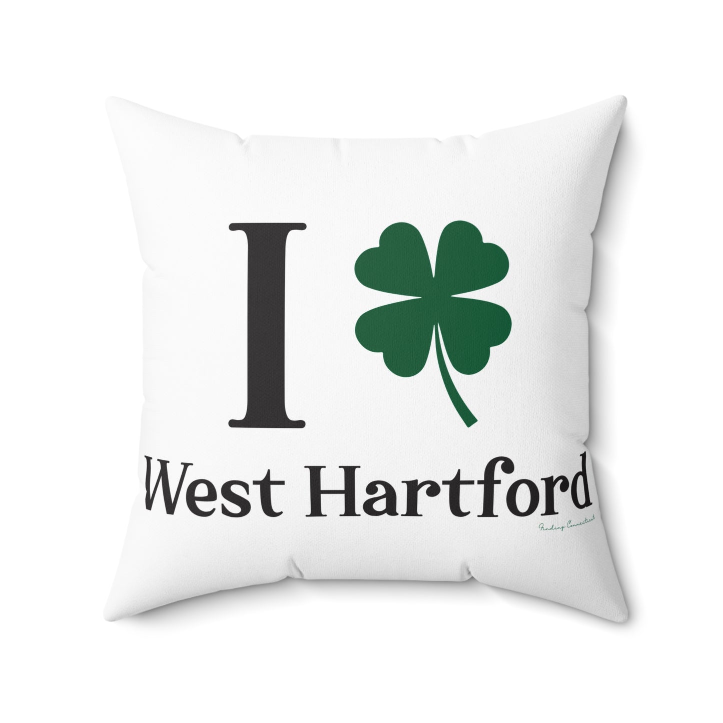I Clover West Hartford Spun Polyester Square Pillow