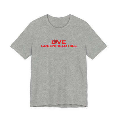 Love Greenfield Hill Unisex Jersey Short Sleeve T-Shirt