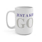 Just a kid listening to Goose - Gray & Purple Mug 15oz