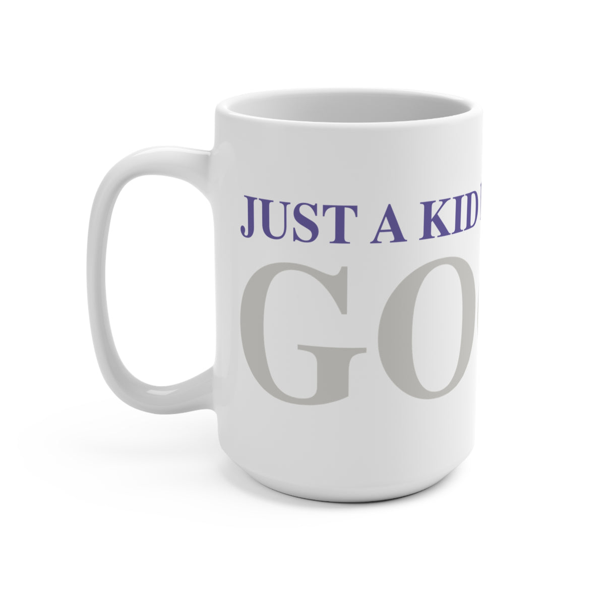 Just a kid listening to Goose - Gray & Purple Mug 15oz