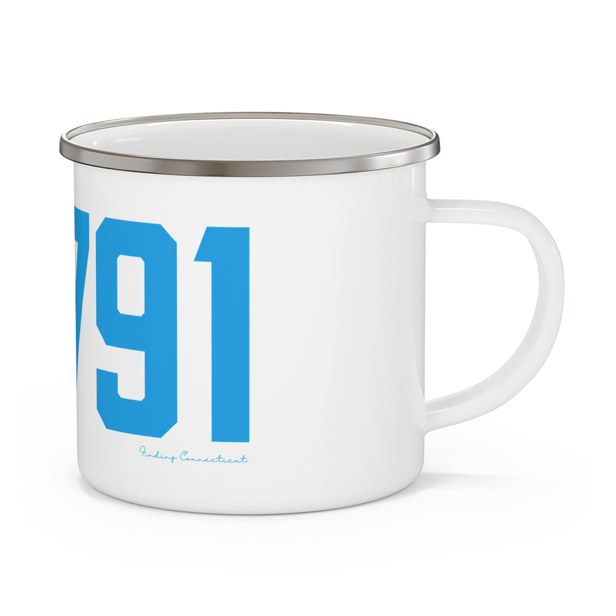 06791 Harwinton Connecticut Zip Code Enamel Camping Mug
