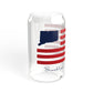 Brooklyn Connecticut Flag Sipper Glass, 16oz