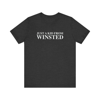 Just a kid from Winsted Unisex Jersey Short Sleeve T-Shirt