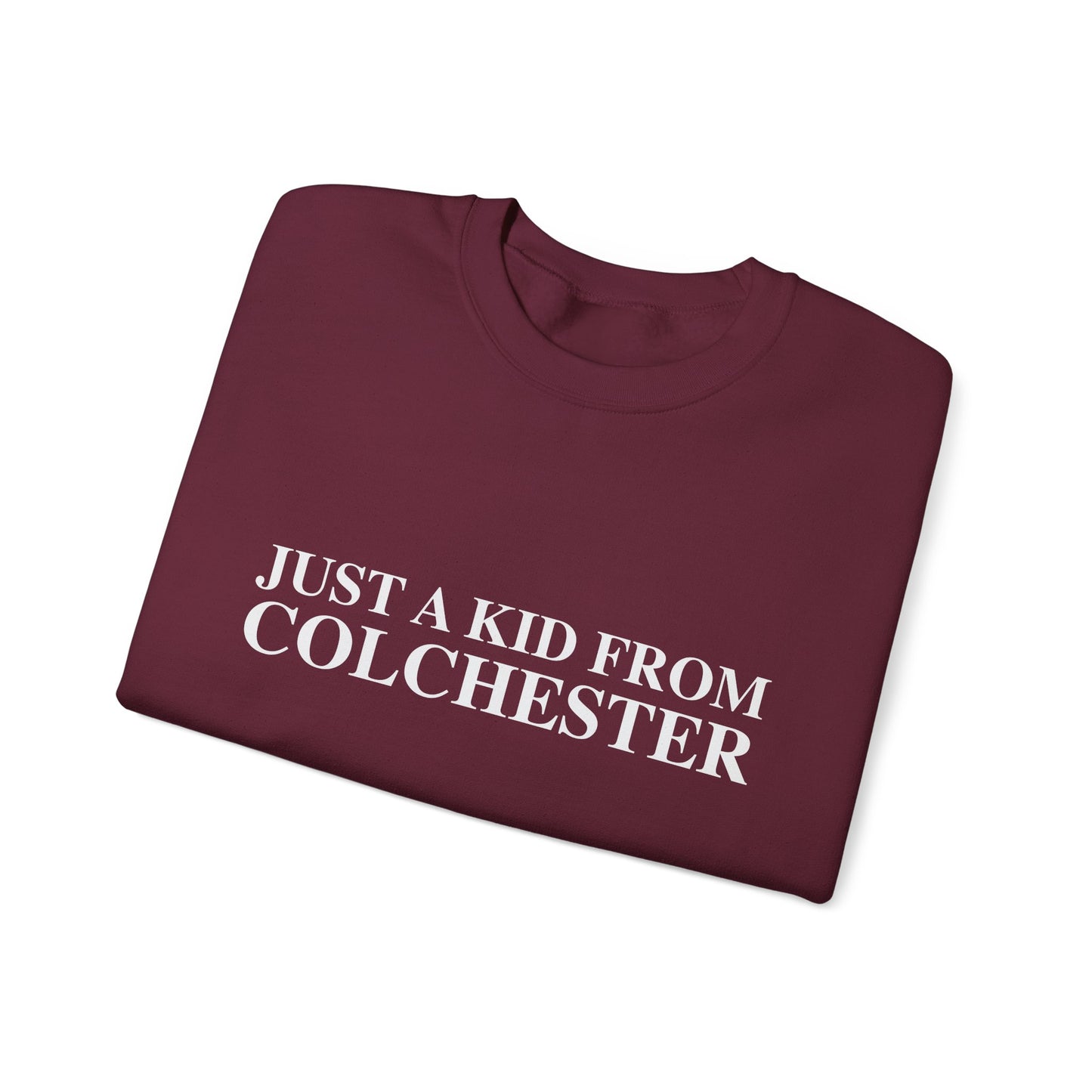 Just a kid from Colchester Unisex Heavy Blend™ Crewneck Sweatshirt
