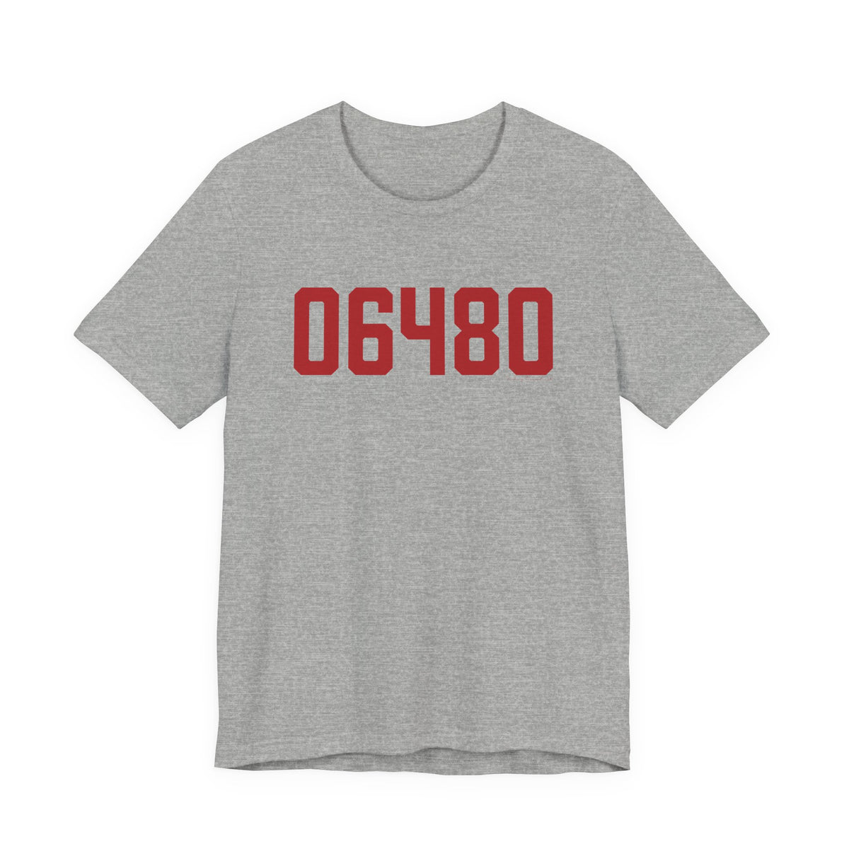 06480 Portland Connecticut Zip Code Unisex Jersey Short Sleeve T-Shirt
