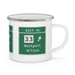 Vintage Merritt Parkway Exit 41 Sign Enamel Camping Mug