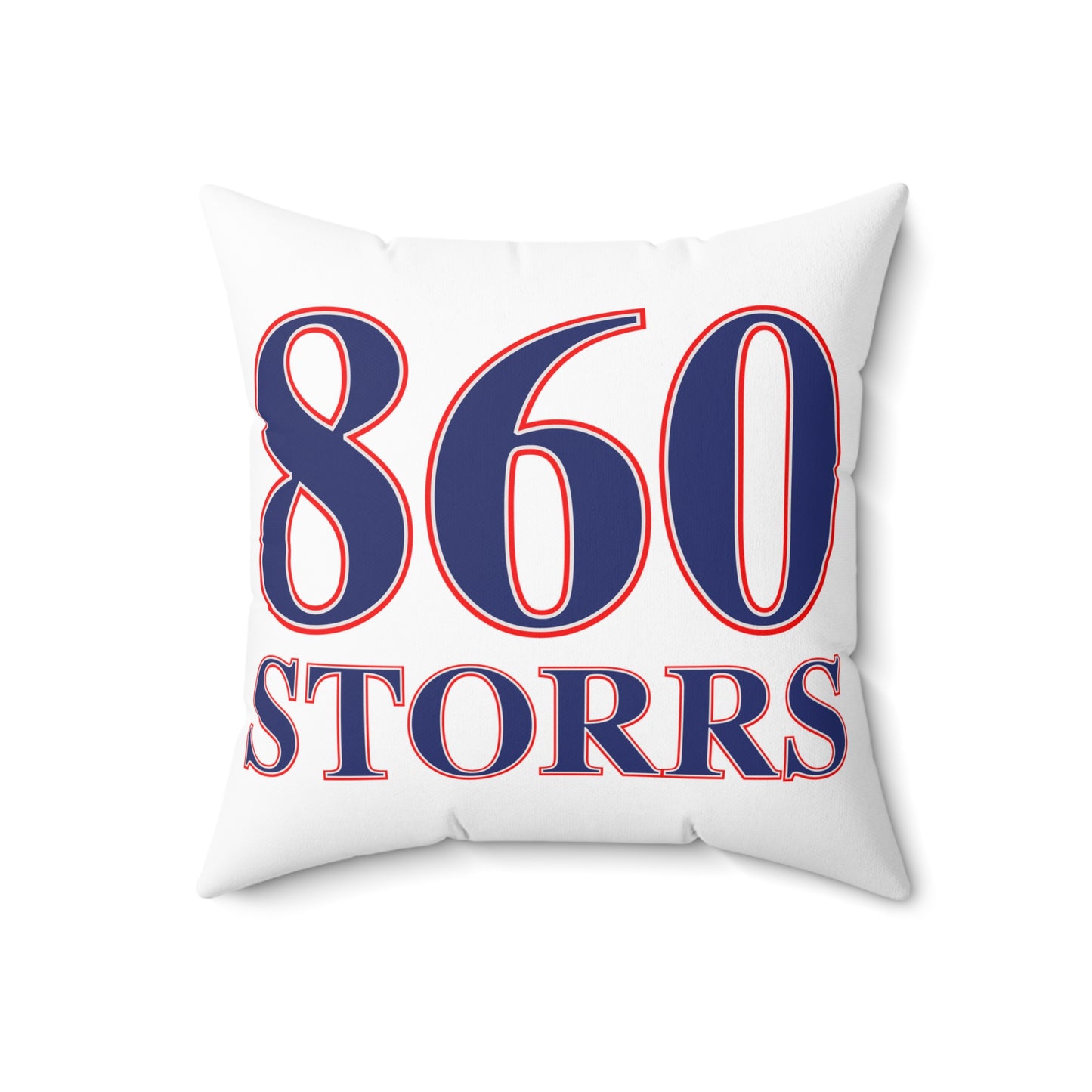 860 Storrs Red, White & Blue Spun Polyester Square Pillow