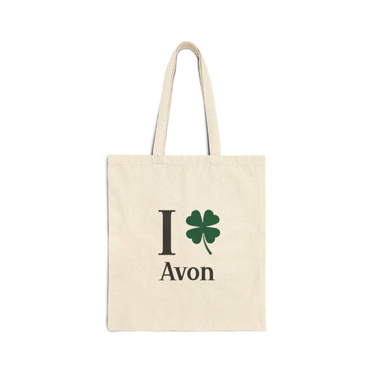 I Clover Avon Cotton Canvas Tote Bag
