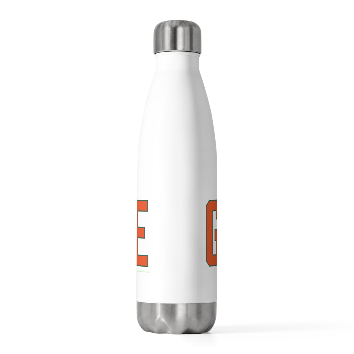 Goose Zip Code Orange & Green 20oz Insulated Bottle