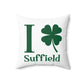 I Clover Suffield Spun Polyester Square Pillow