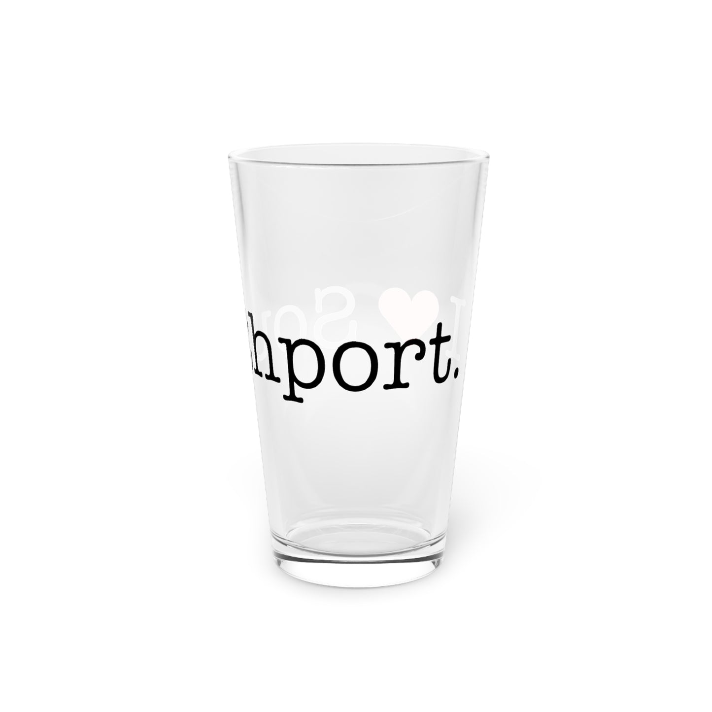 I Heart Southport. Pint Glass, 16oz