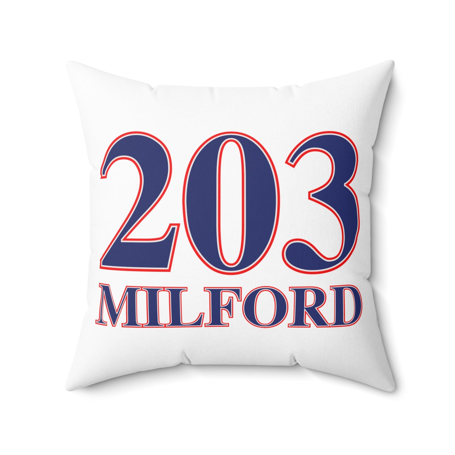 203 Milford Red White & Blue Spun Polyester Square Pillow