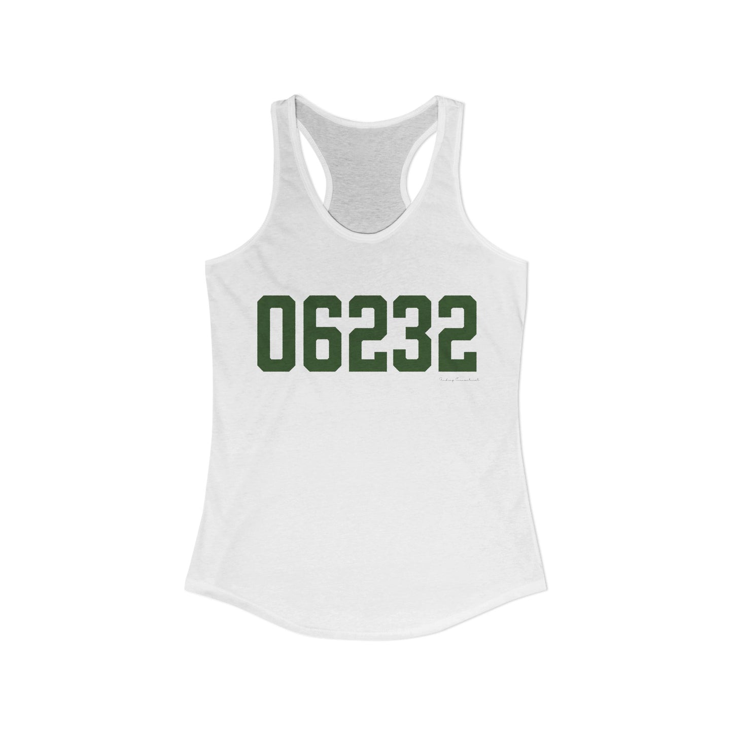 06232 Andover Connecticut Zip Code Women's Ideal Racerback Tank Top