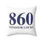 860 Windsor Locks Polyester Square Pillow