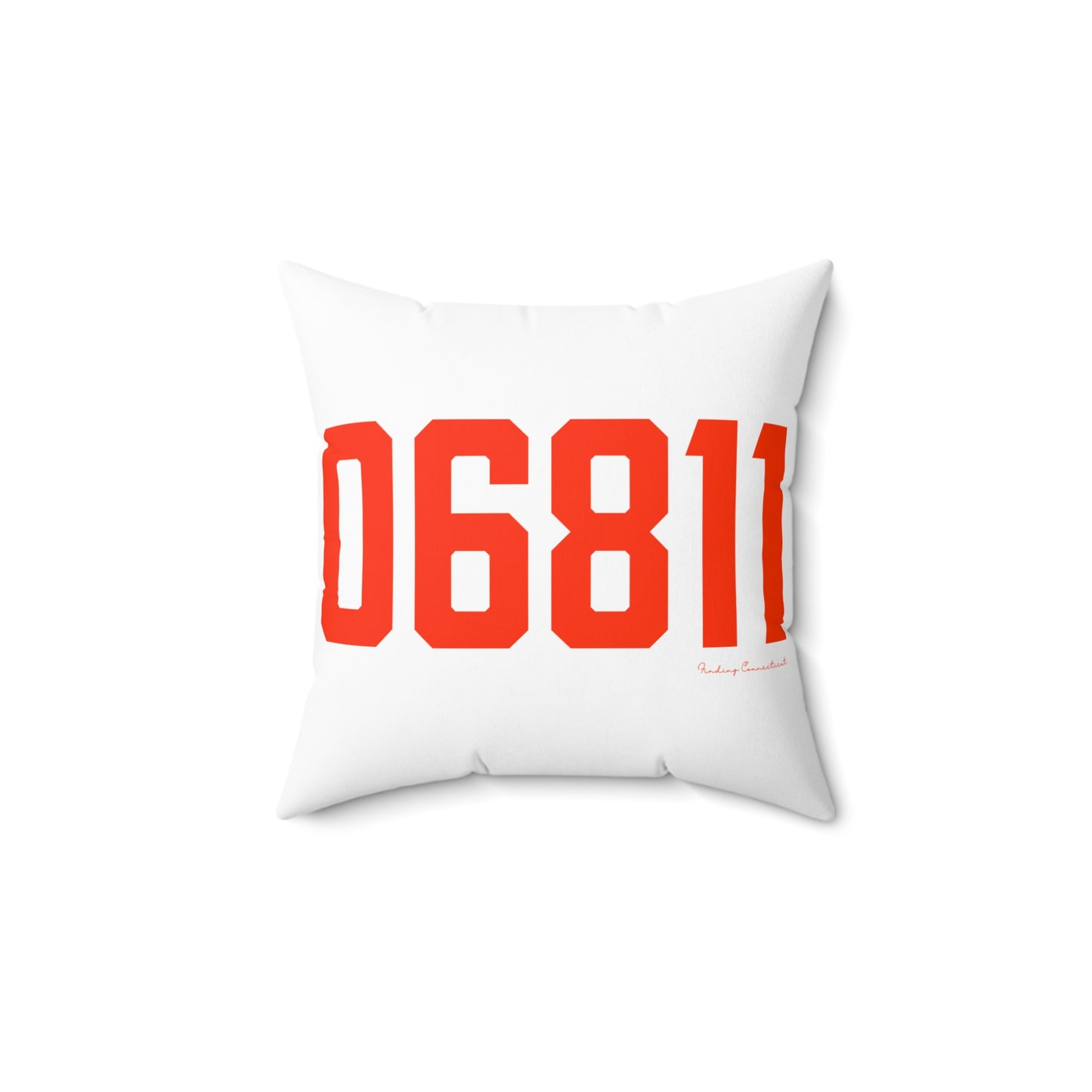 06811 Danbury Connecticut Zip Code Spun Polyester Square Pillow
