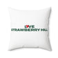 Love Strawberry Hill Spun Polyester Square Pillow