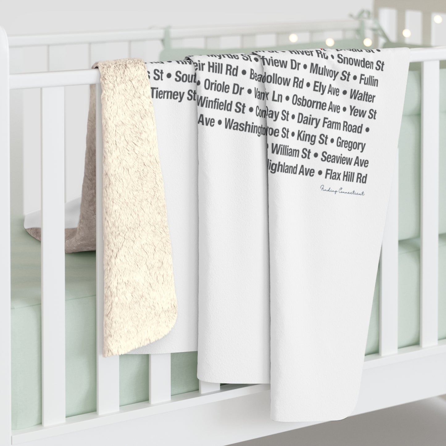 Norwalk Love  Sherpa Fleece Blanket