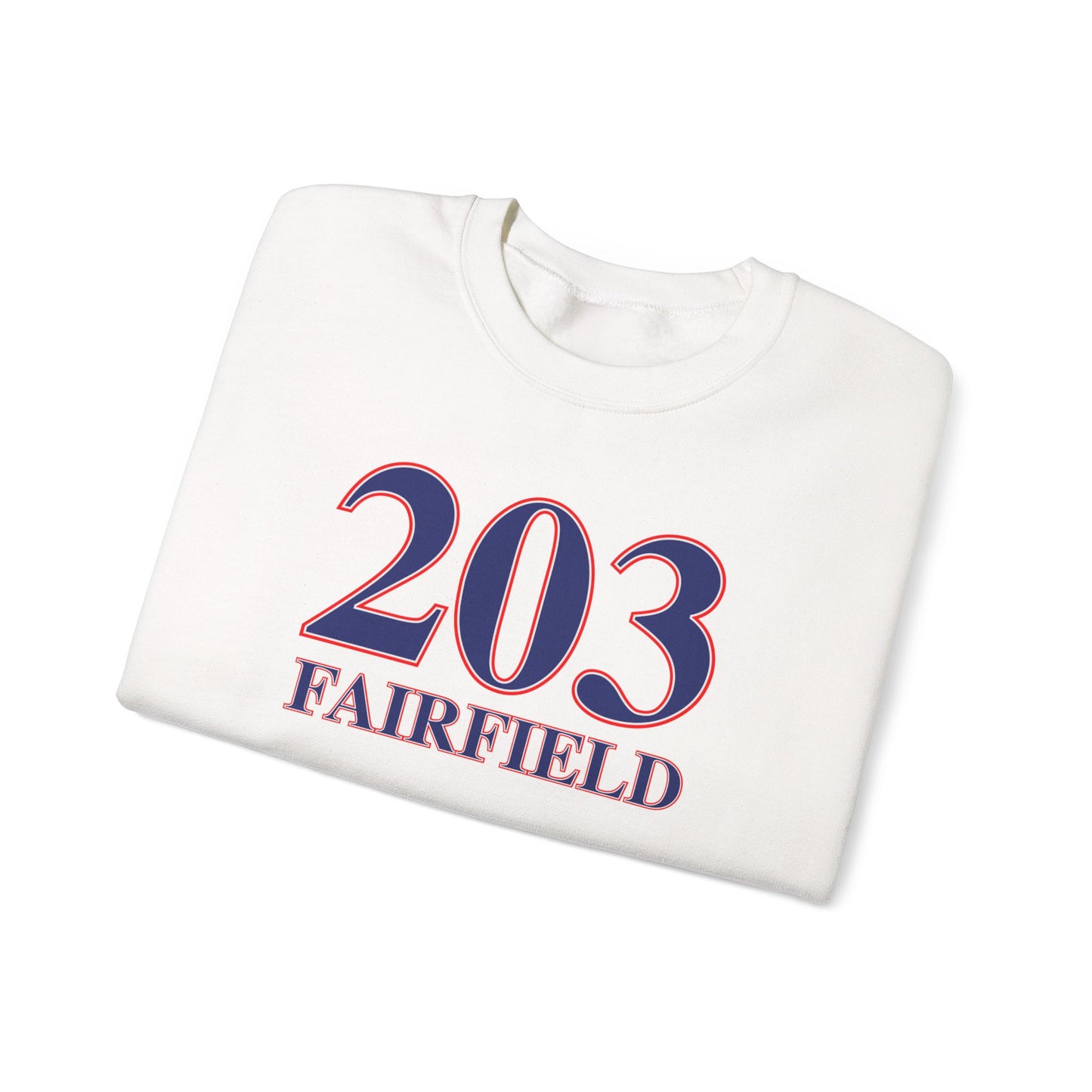 203 Fairfield Red, White & Blue Unisex Heavy Blend™ Crewneck Sweatshirt