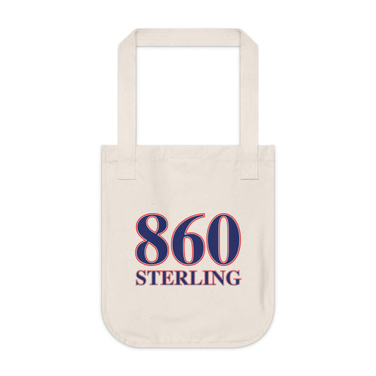 860 Sterling Red, White & Blue Organic Canvas Tote Bag