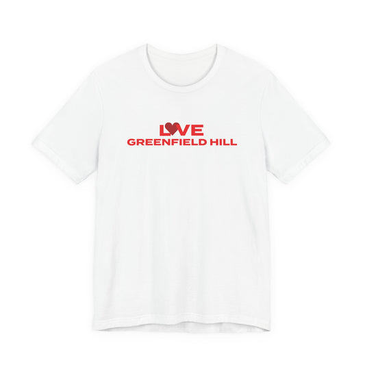 Love Greenfield Hill Unisex Jersey Short Sleeve T-Shirt