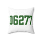 06277 Thompson Connecticut Zip Code Spun Polyester Square Pillow