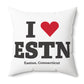I Heart ESTN Spun Polyester Square Pillow