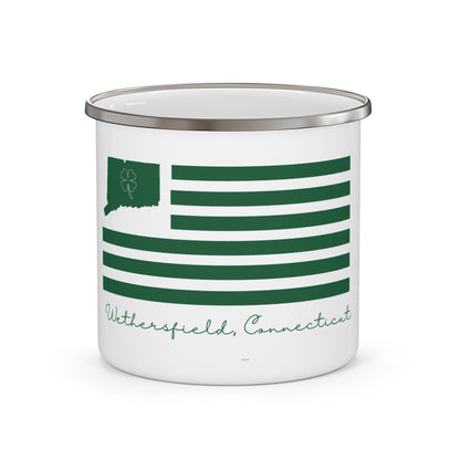 Wethersfield Connecticut St. Patrick’s Day Flag Enamel Camping Mug
