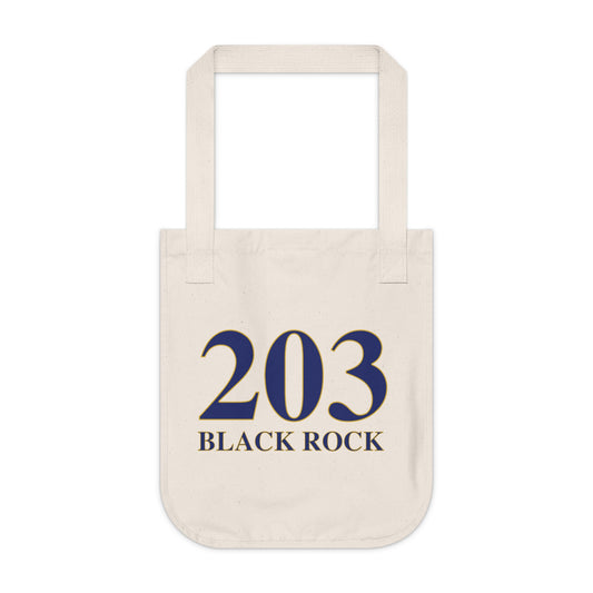 203 Black Rock Organic Canvas Tote Bag