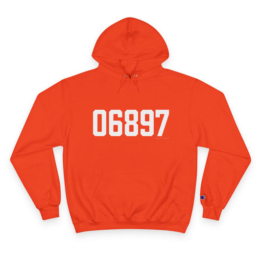 06897 Wilton CT Zip Code Champion Hoodie Sweatshirt
