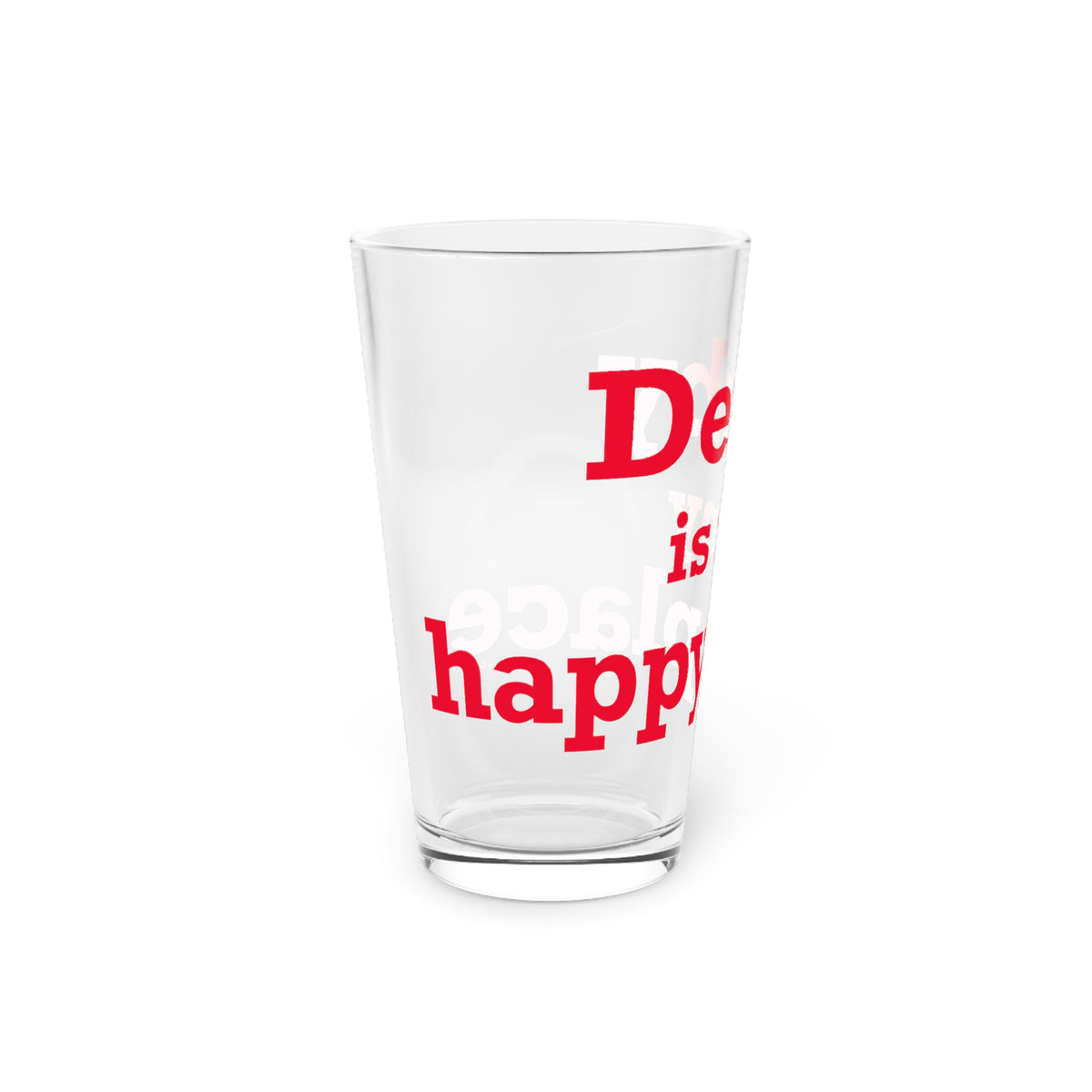 Derby is My Happy Place Pint Glass, 16oz