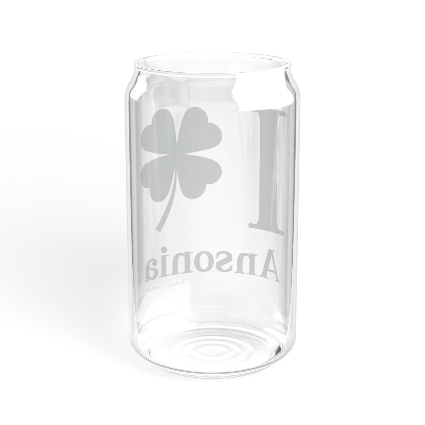 I Clover Ansonia Sipper Glass, 16oz