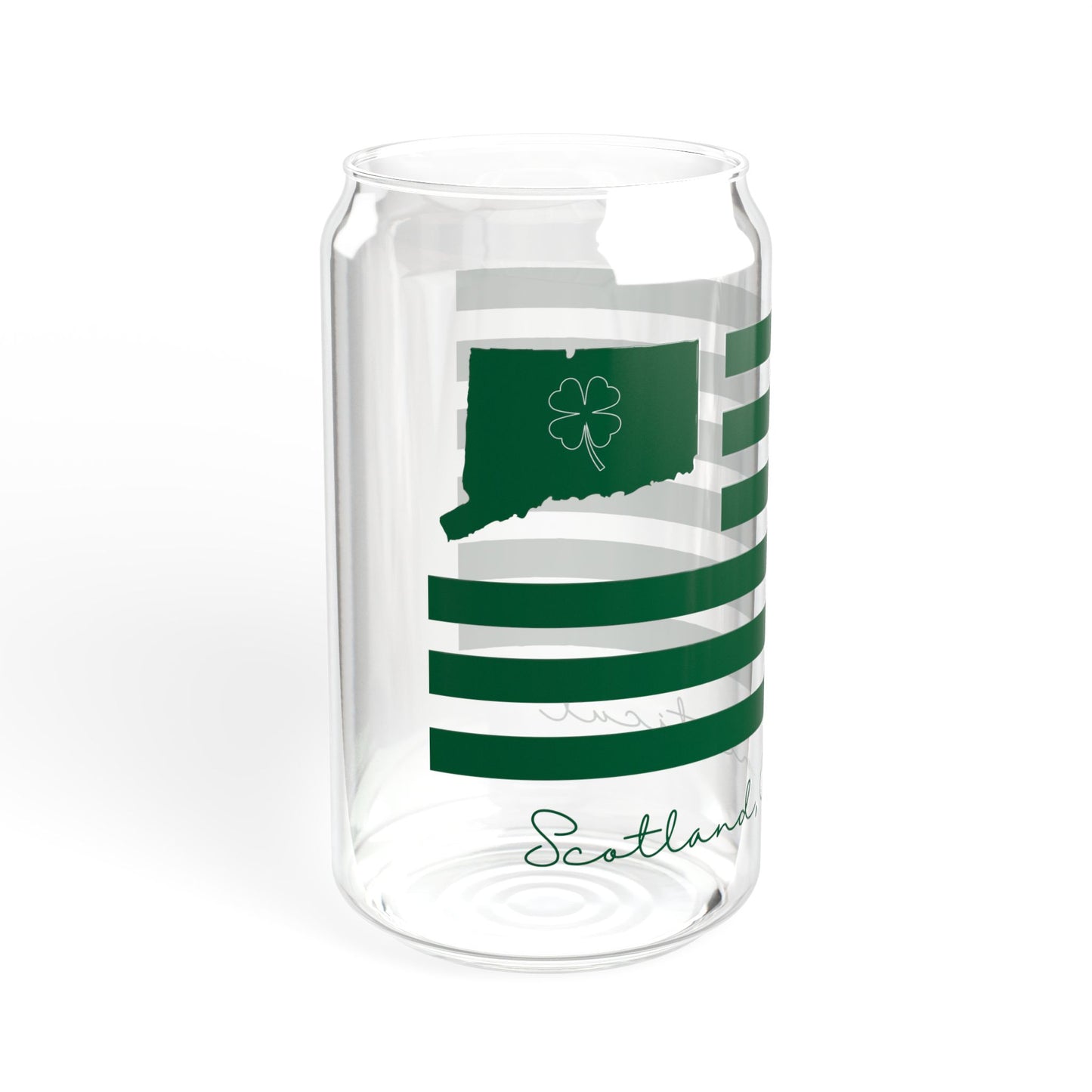 Scotland Connecticut St. Patrick’s Day Flag Sipper Glass, 16oz