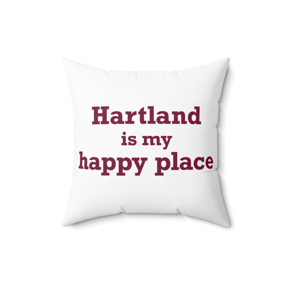 Hartland is My Happy Place Polyester Square Pillow