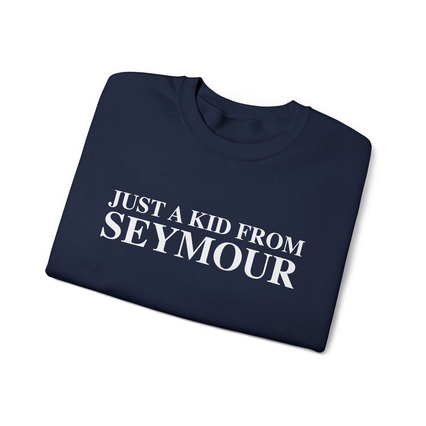 Just a kid from Seymour Unisex Heavy Blend™ Crewneck Sweatshirt