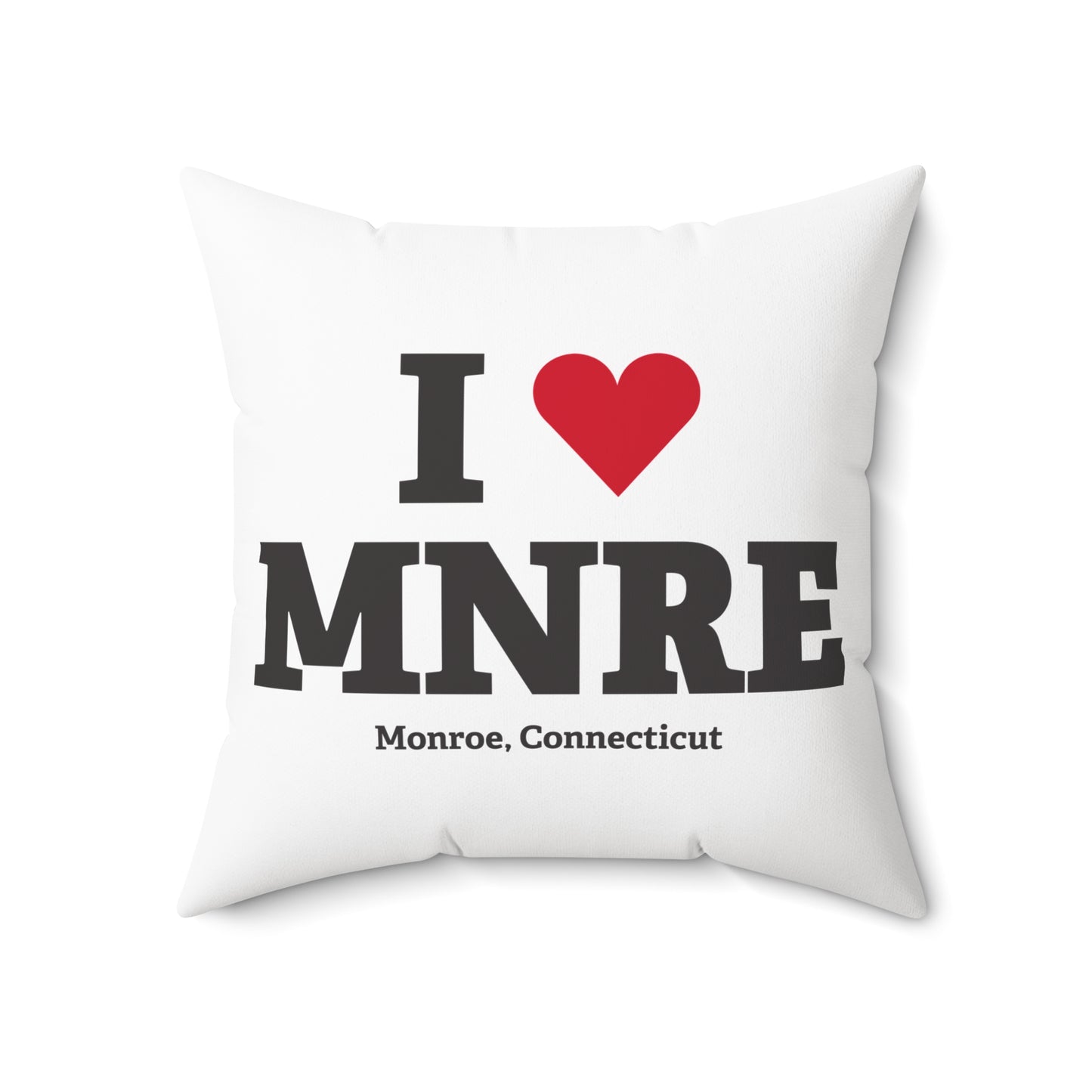I Heart MNRE Spun Polyester Square Pillow
