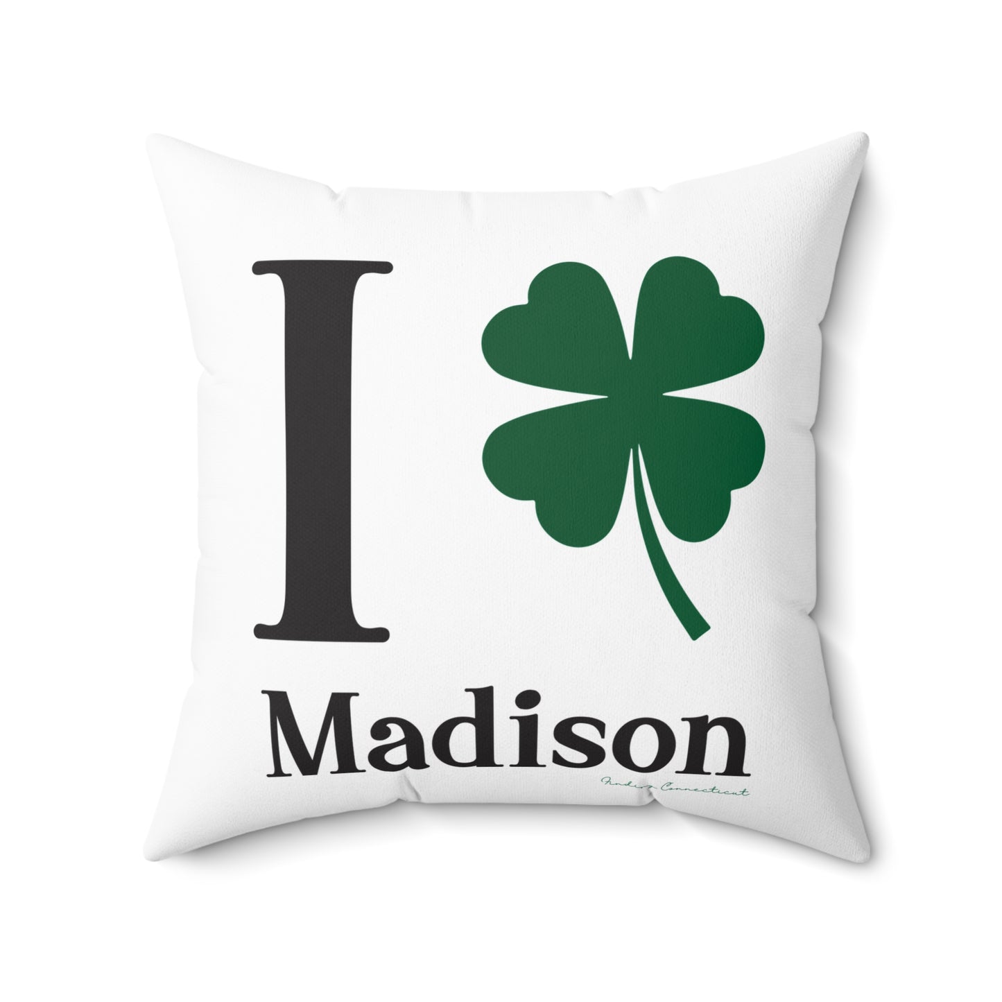I Clover Madison Spun Polyester Square Pillow