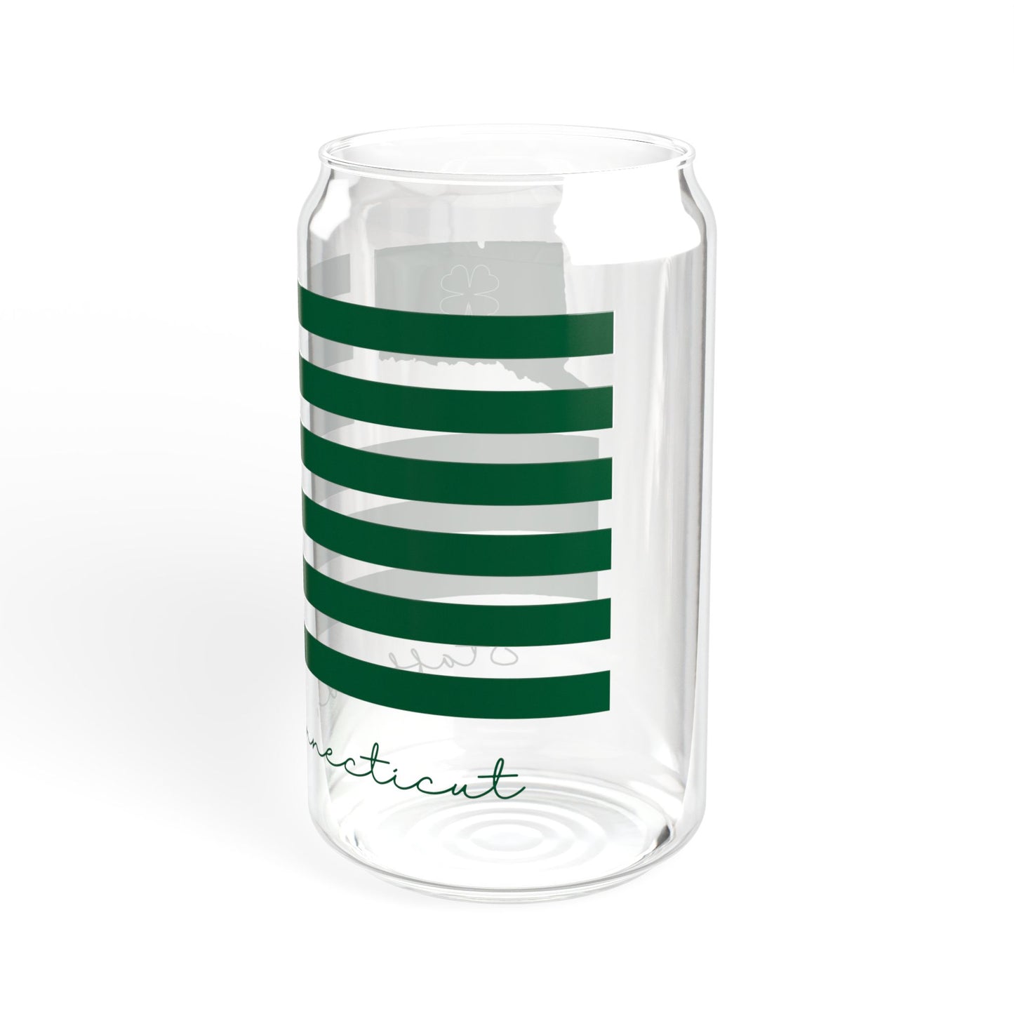 Stafford Connecticut St. Patrick’s Day Flag Sipper Glass, 16oz