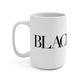 41 Tilt Black Rock Mug 15oz