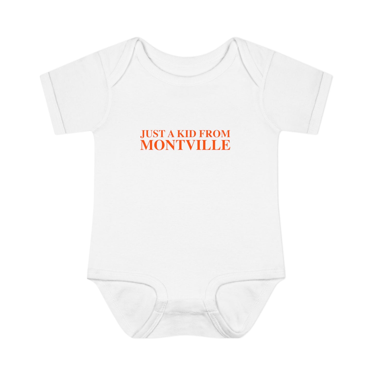 Just a kid from Montville Infant Baby Rib Bodysuit