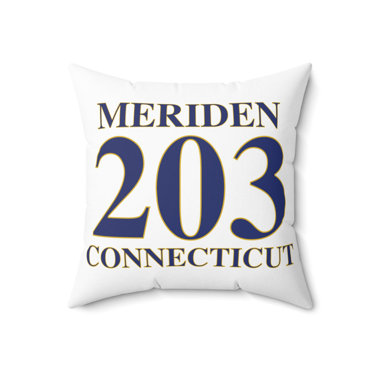 Meriden 203 Connecticut Polyester Square Pillow