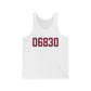 06830 - Greenwich Connecticut Zip Code Unisex Jersey Tank Top