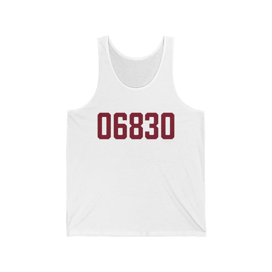 06830 - Greenwich Connecticut Zip Code Unisex Jersey Tank Top