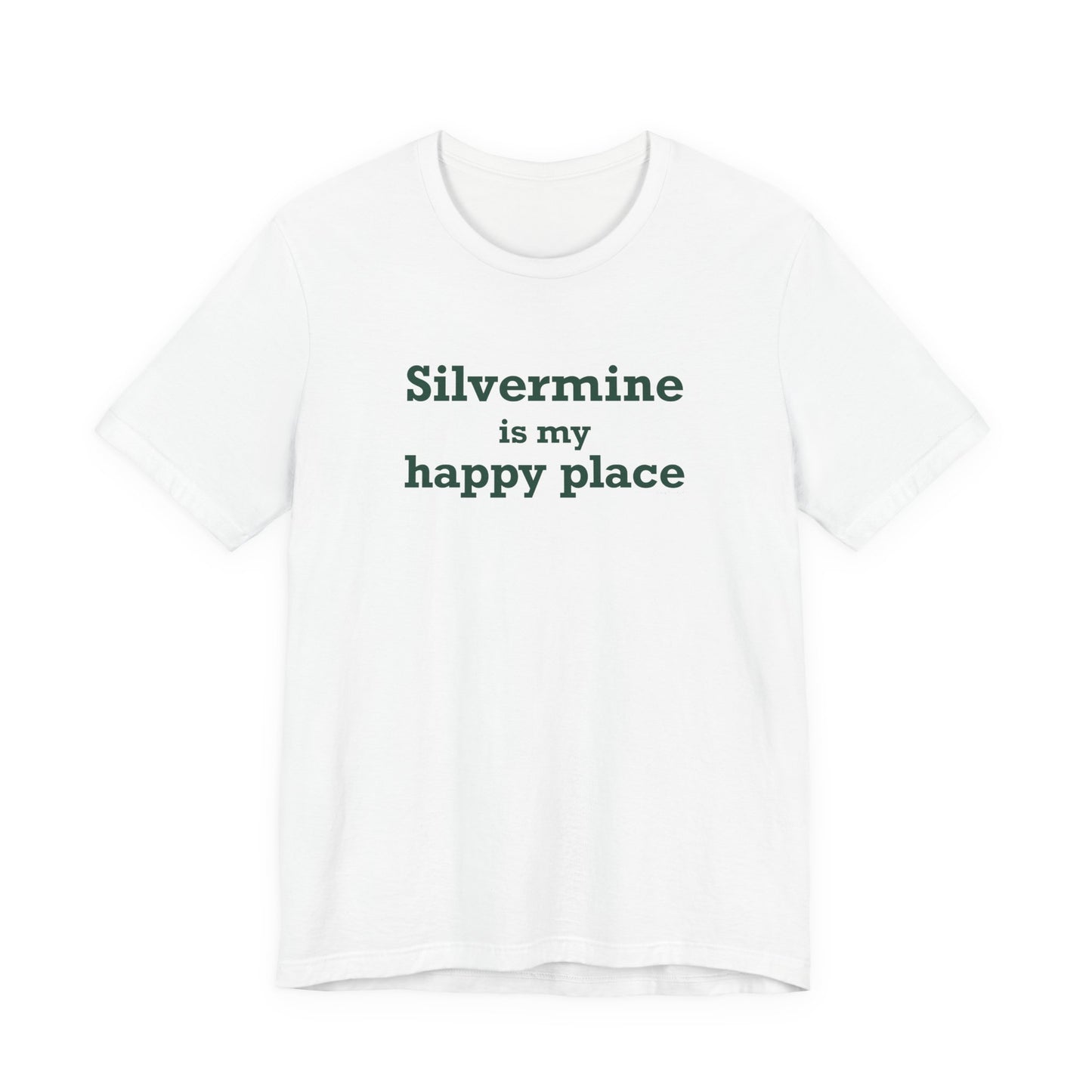Silvermine is My Happy Place Unisex Jersey Short Sleeve T-Shirt