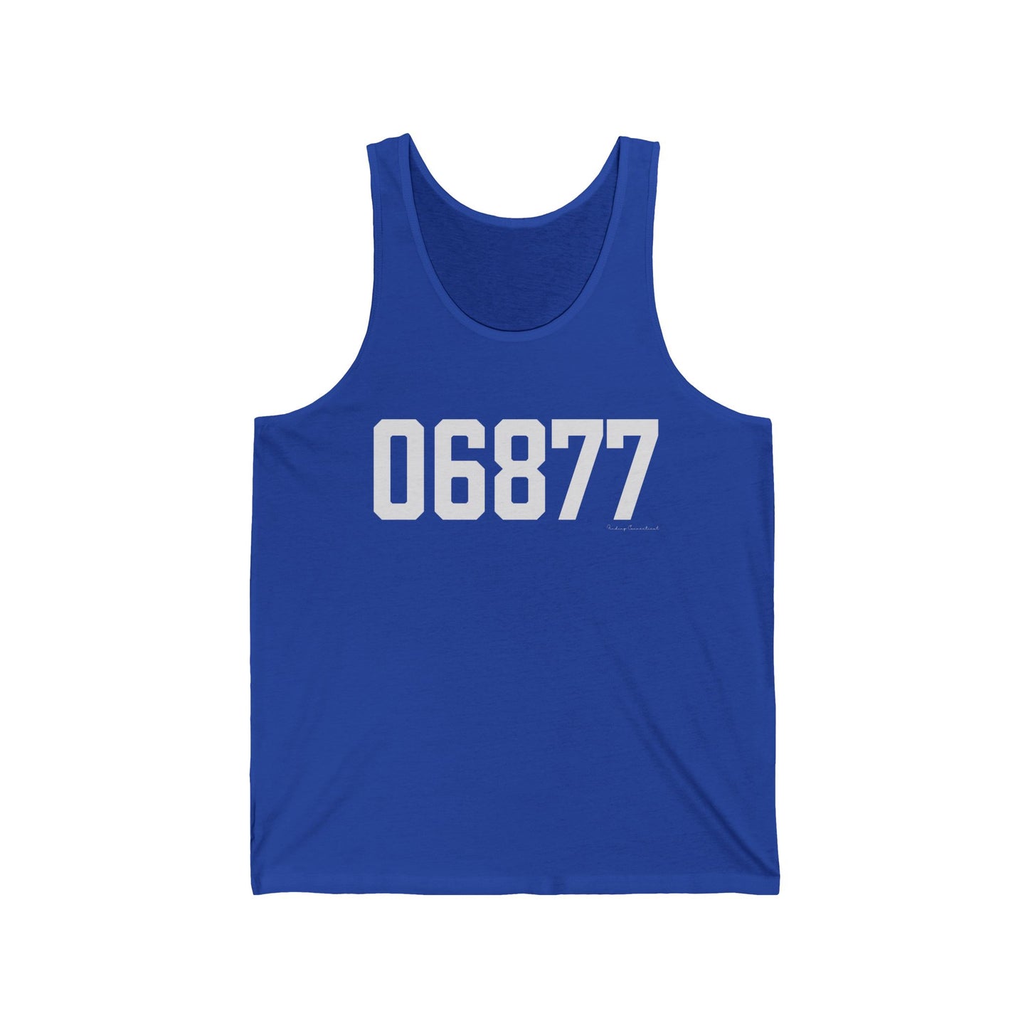 06877 Ridgefield CT Zip Code Unisex Jersey Tank Top